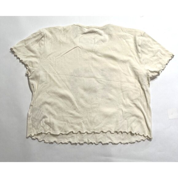 Urban Outfitters Truly Madly Deeply Angel Baby Tee in White - Picture 3 of 4